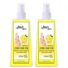 Lemon Hand Sanitizer Spray  (Pack of 2) - 72.9% Alcohol 400 ml