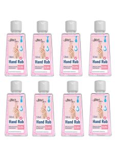 Hand Sanitizer Gel 50 ml (Pack of 8) - 72.9% Alcohol