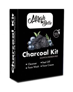 Charcoal Facial Kit - Blackheads & Clogged Pores - Certified & Organic - Sulfate & Paraben Free