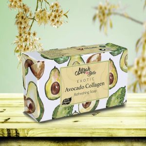 Avocado Collagen Anti Aging Soap Bar - Organic, Handmade - 125 gms