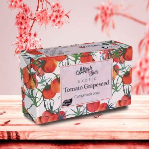 Tomato Grapeseed Skin Brightening Soap Bar - Natural - 125 gms