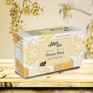 Goat Milk Honey Shea Butter Unscented Soap Bar - Natural - 125 gms