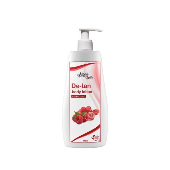 De Tan Natural Body Lotion - Dry & Sensitive Skin - Vegan, Cruelty Free - 400 ML