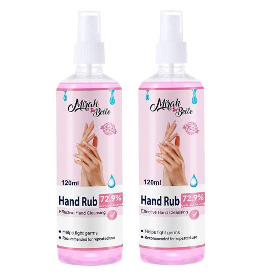 Hand Sanitizer Spray - 120 ml (Pack of 2) - 72.9% Alcohol